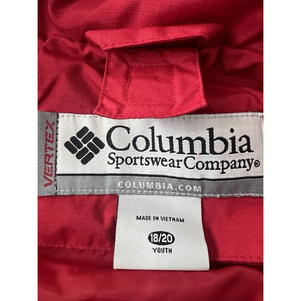 Columbia Youth Jacket 18/20 Red Gray Bugaboo Vertex 3-in-1 Ski  Hooded